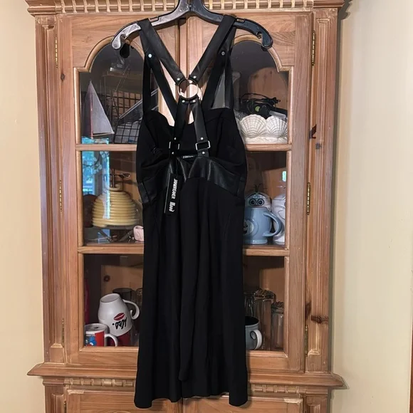 Black Sleeveless Release Me Skater Dress - Picture 4 of 11